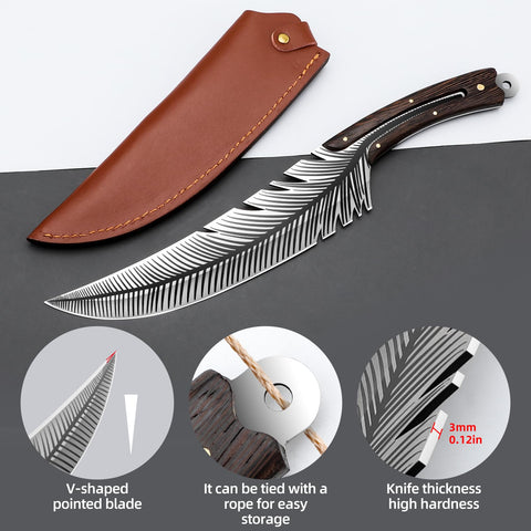 Cuchillo Zarfand corte de carne para limpiar grasa y piel