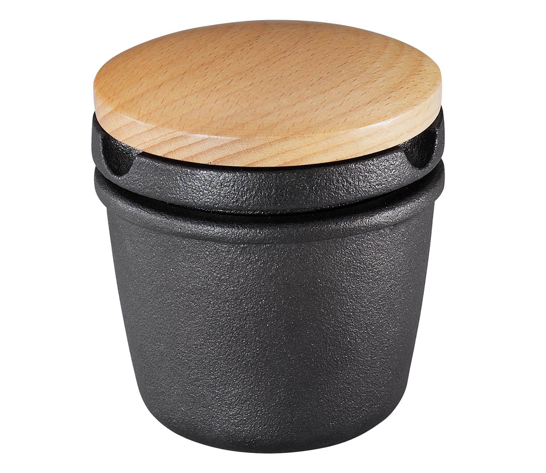 Conjunto Zassenhaus de molinillo con tapa de haya para moler y guardar especias.
