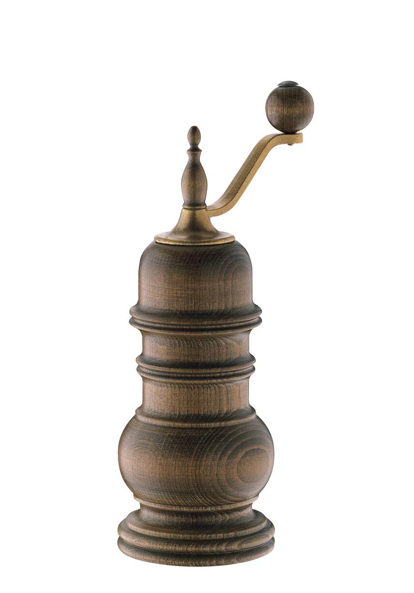 Molinillo de pimienta Zassenhaus Speyer con exterior de haya oscura, diseño elegante para la mesa.