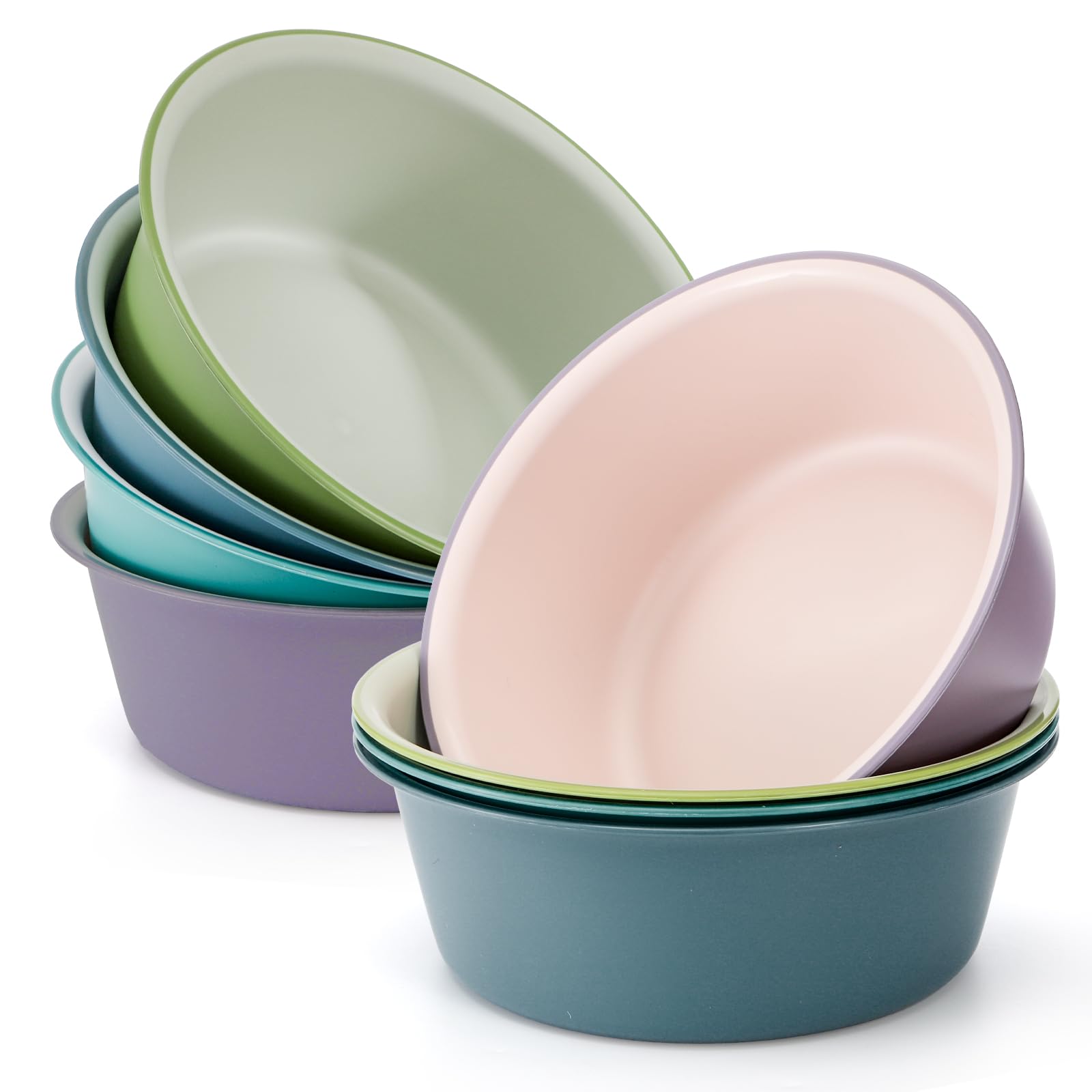 Cubeta de lavado redonda ZAVOOS, 8 piezas, ideal para tareas de limpieza en casa