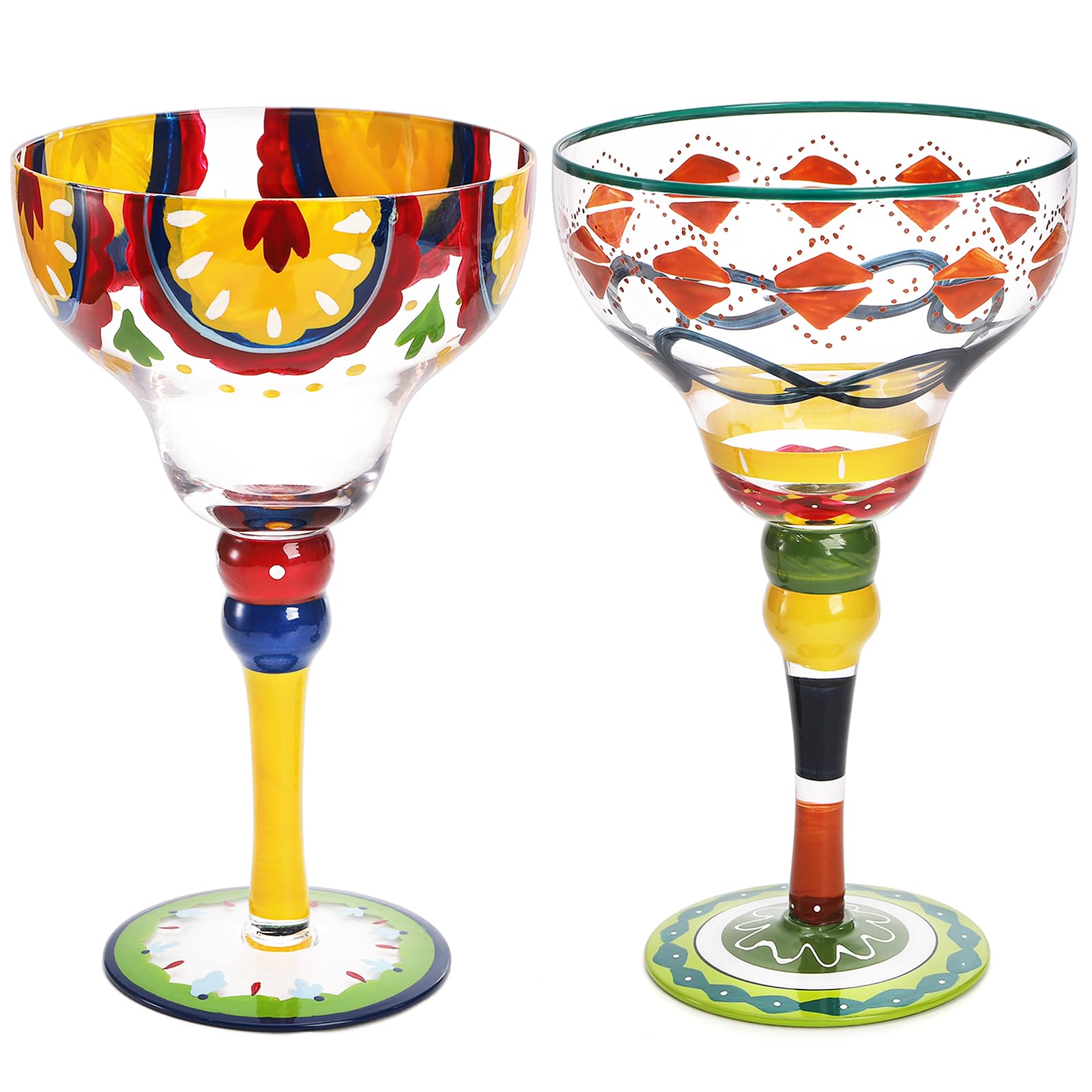 Vaso margarita ZAVOOS, juego de dos, 10 oz, ideal para cocteles en casa.