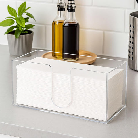 ZAVOOS porta-toallas acrílico transparente ideal para uso diario en cocina