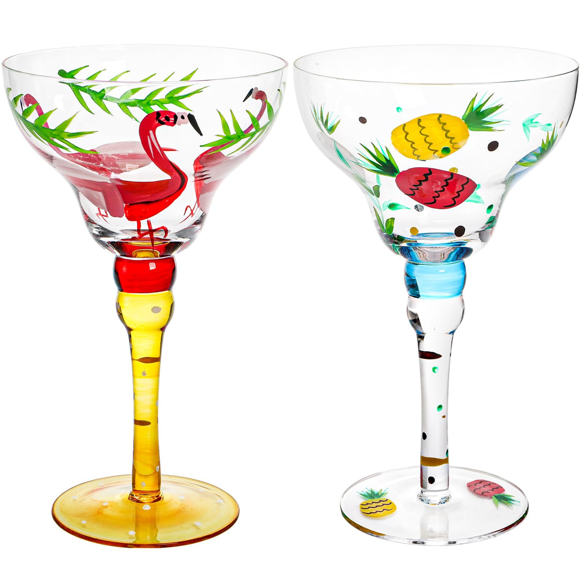 Conjunto ZAVOOS de copas Margarita, dos piezas, lista para servir bebidas de 10 oz