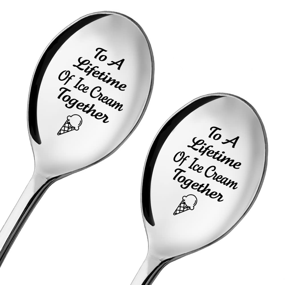 ZBBFSCSB: conjunto de cucharas para parejas, ideal para compartir.