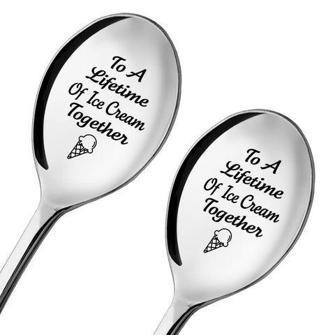 ZBBFSCSB: conjunto de cucharas para parejas, ideal para compartir.