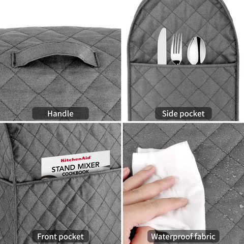 Cubierta Zbeiur para batidora con cuenco elevado, ideal para almacenamiento y protección.