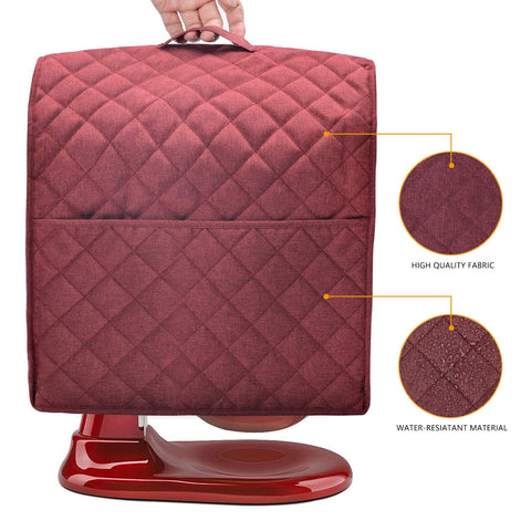 Cubierta Zbeiur para batidora Kitchenaid roja oscura, diseño duradero y práctico.