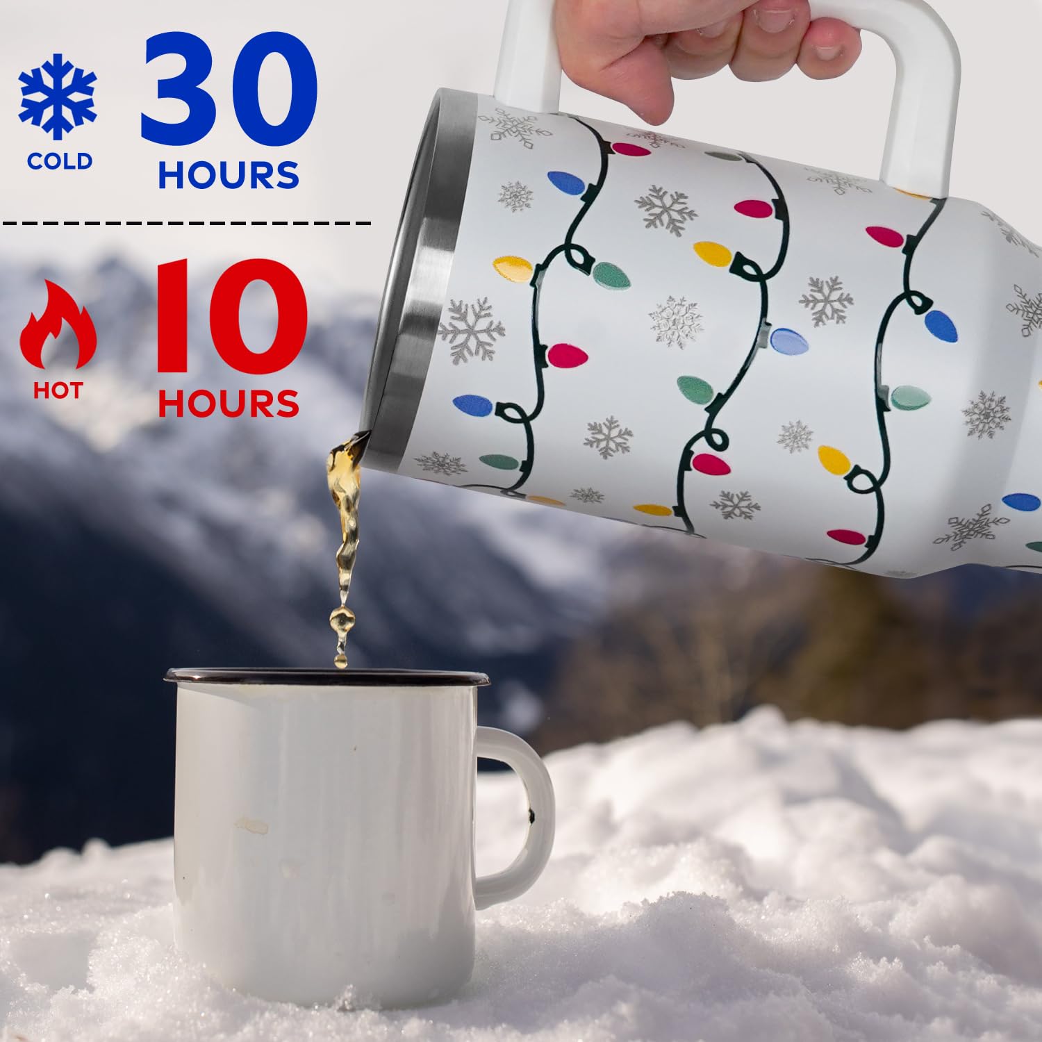 Vaso térmico Zbnisiw 40 onzas ideal para viajes y oficina