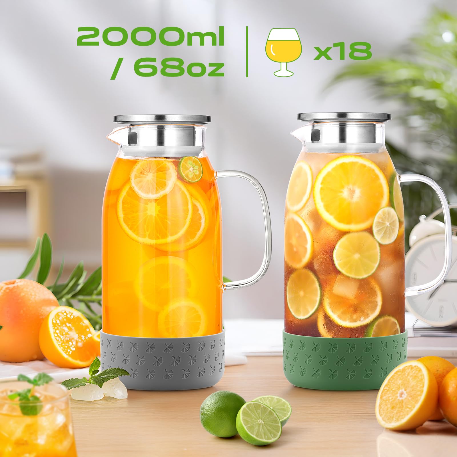 Vidrio borosilicato ZBUFAN resistente para bebidas frías o calientes