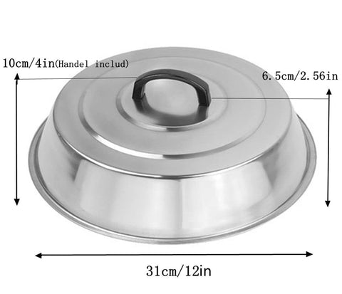 ZBXFCSH dos cupulas 12 pulgadas en acero inoxidable para uso continuo