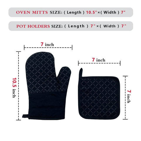 Guantes de horno zcyhtqp, interior de algodón suave para mayor comodidad.
