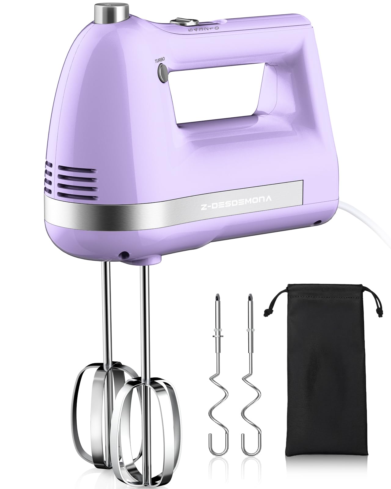 Z-DESDEMONA batidora eléctrica en uso, ideal para repostería diaria.
