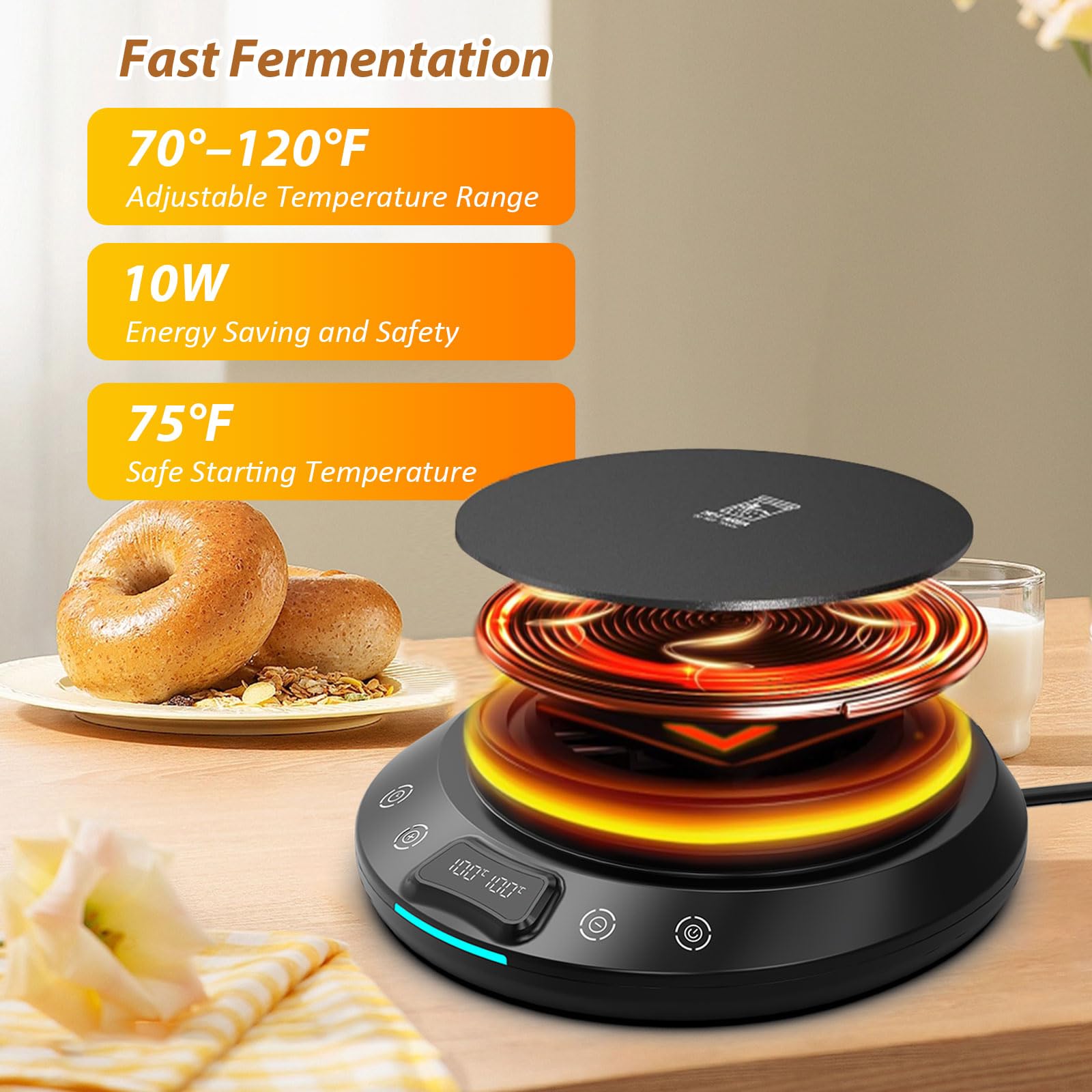 ZDFRBJG diseño compacto con base en ABS para cocinas pequeñas.