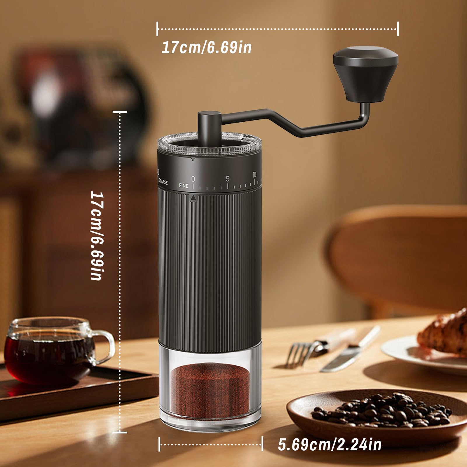 ZDFRBJG molino de cafe, ajuste de disco: precisión para diferentes moliendas