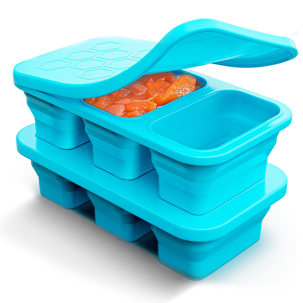 ZDPMK bandeja de 1 taza con tapa para porciones precisas en comidas