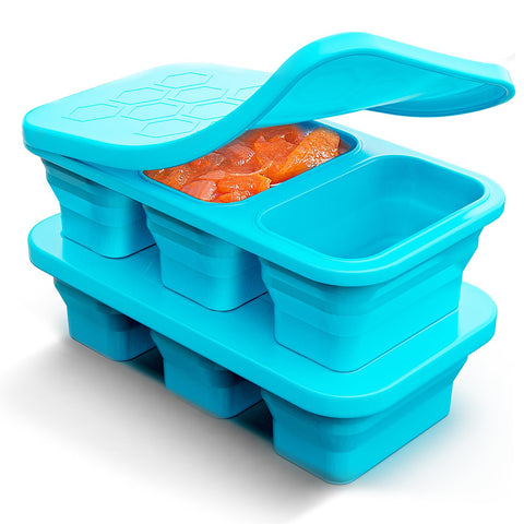 ZDPMK bandeja de 1 taza con tapa para porciones precisas en comidas