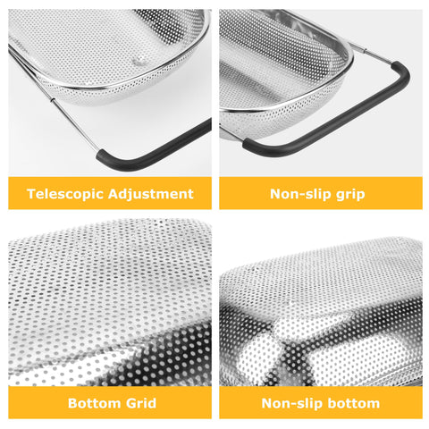 Filtro para pasta y verduras ZDRongZhen, drenaje eficiente