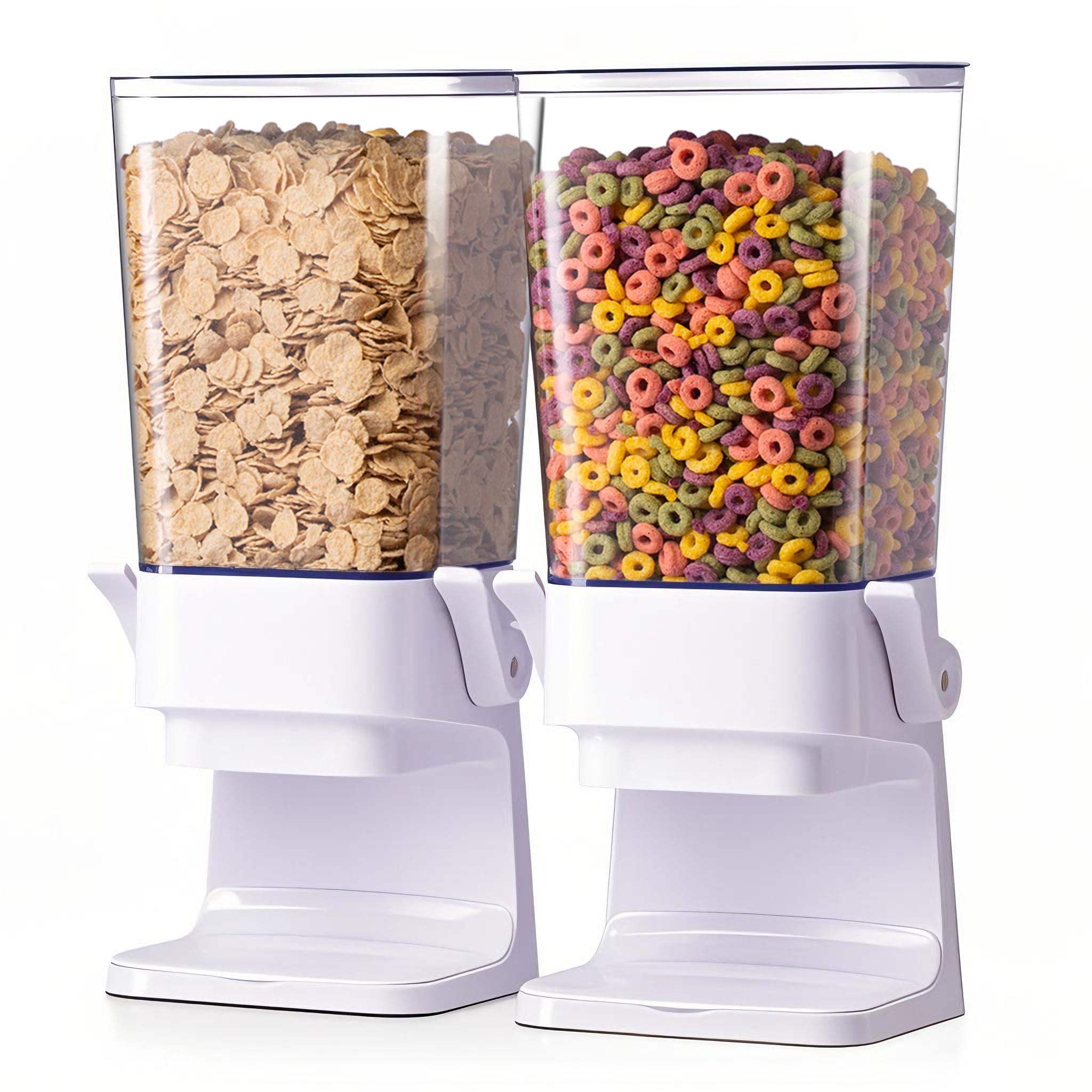 Zeadesign dispensador de cereal: apertura de la boca para verter sin aplastar
