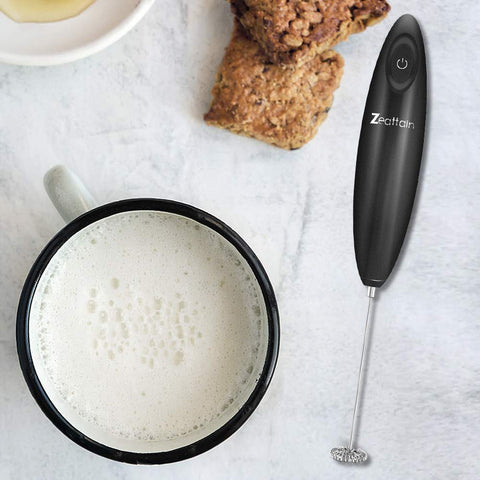 Zeattain batidora manual espumando cappuccino de forma rápida