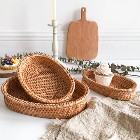 ZEAYEA cestas de rattan decorativas, perfectas para decorar y ordenar.