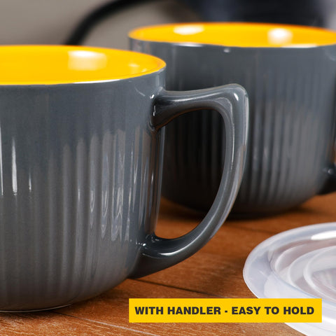 ZEBERBO tazón de sopa con asa ergonómica y diseño elegante