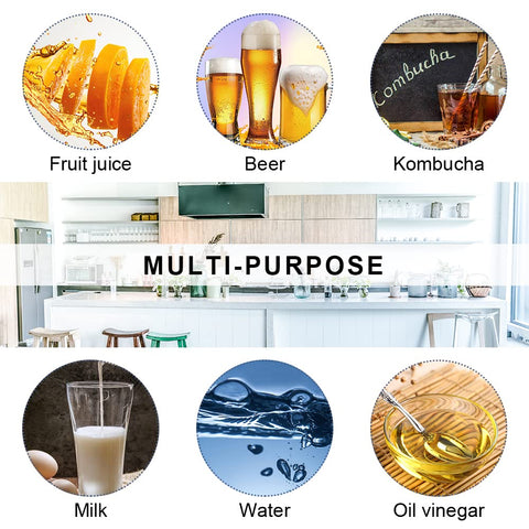 ZEBEIYU pack de 4 botellas, solución reutilizable para cocina.