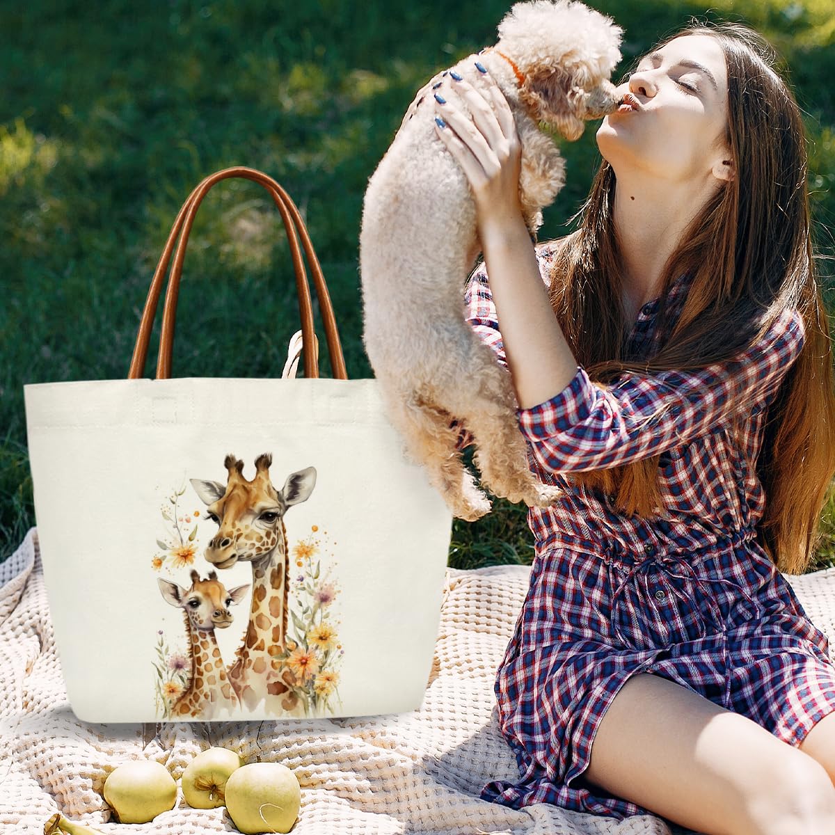 ZEDEV bolso tote jirafa regalo perfecto para amantes.