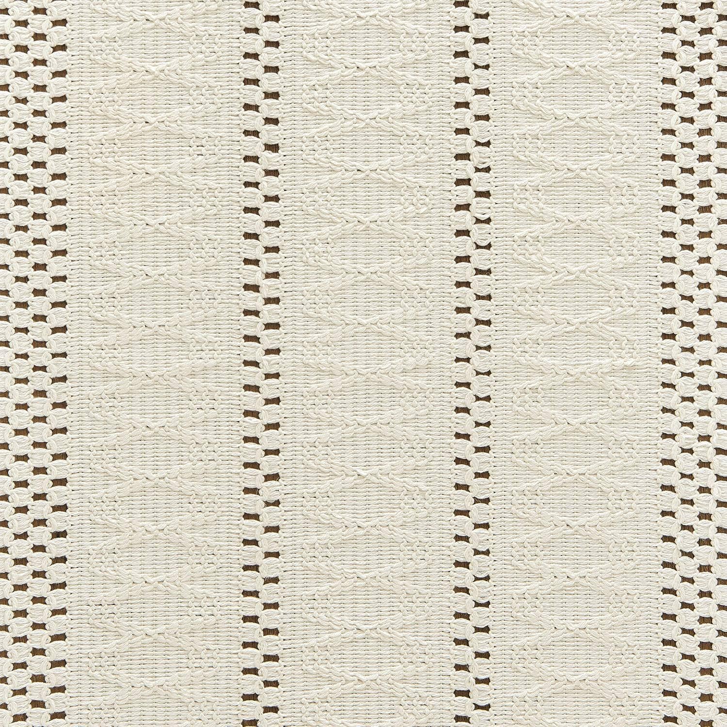 Artesanía en borde macramé ZeeMart marfil 60 pulgadas de detalle