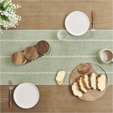 ZeeMart mantel Farmhouse diseño rústico bohemio ideal para comedor