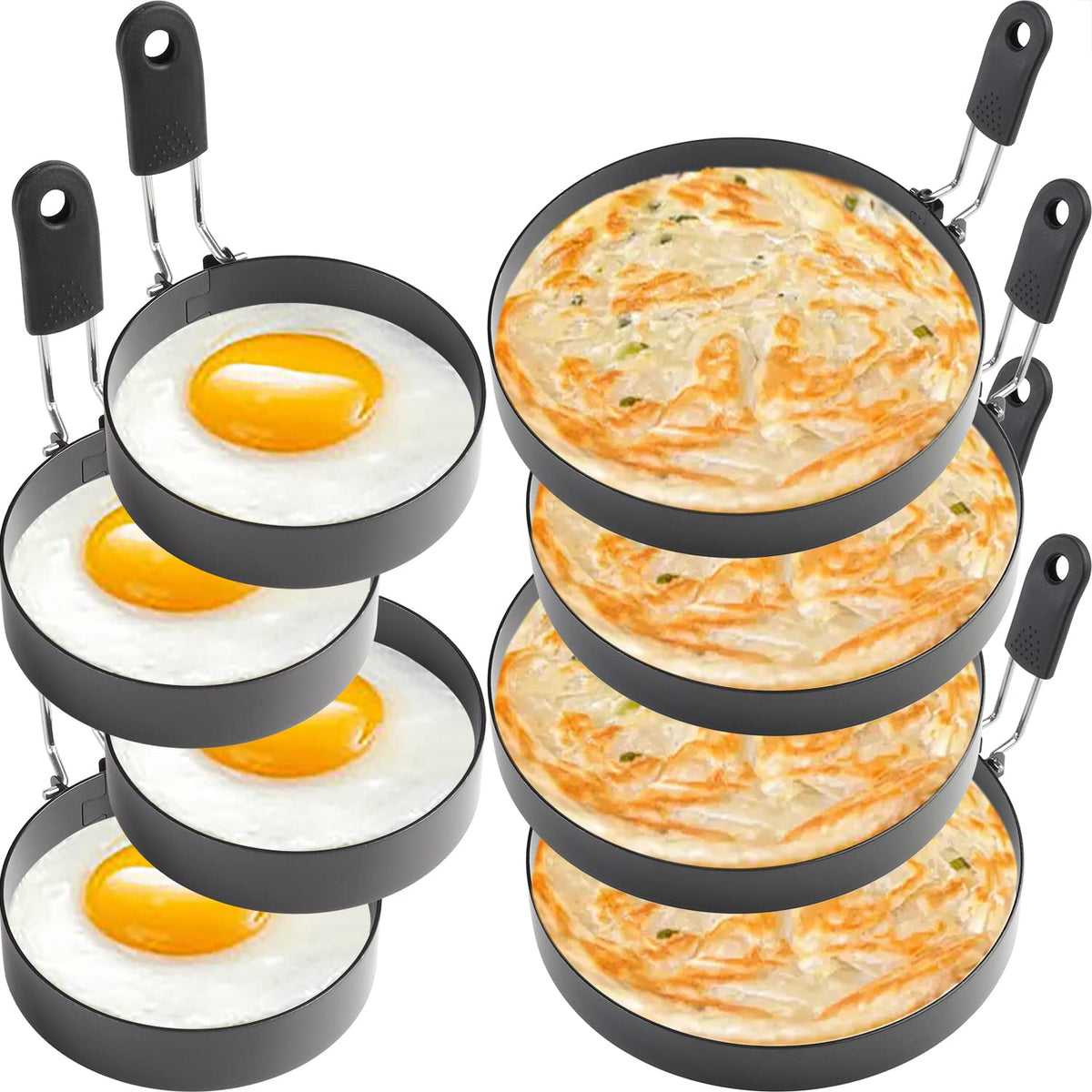 Anillos Zeeooil para huevos de 3,5 pulgadas, desayunos rápidos.