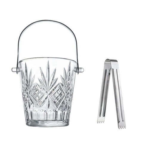 ZEERSHEE cubo de hielo con pinza para evitar tocar el hielo