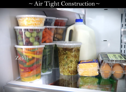 Zekii contenedores deli aptos para congelador para conservar porciones.