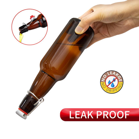 Uso para fermentación: botella de ámbar ayuda a preservar sabor durante proceso.