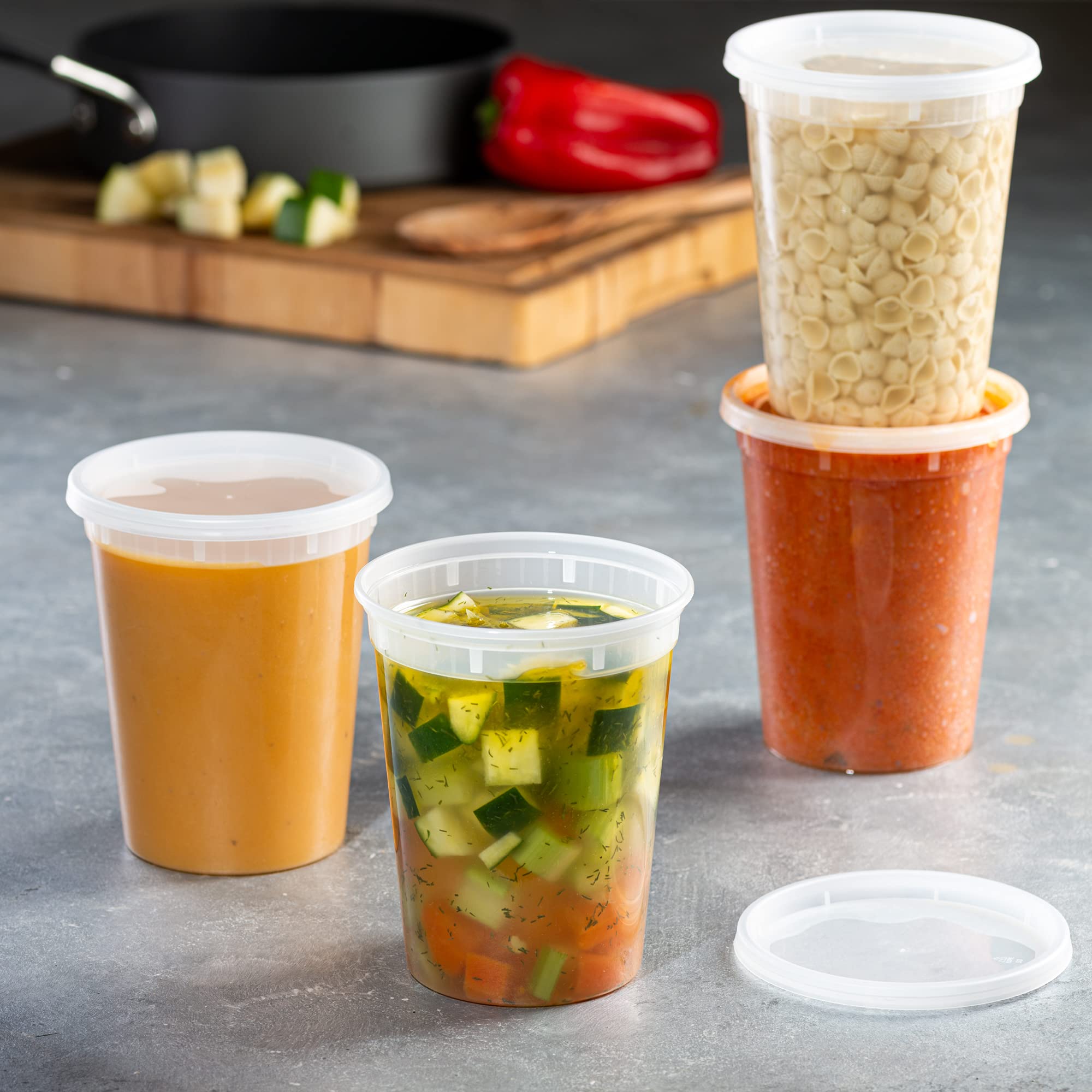 Tapa hermética Zeml para contenedores de charcutería 32oz.