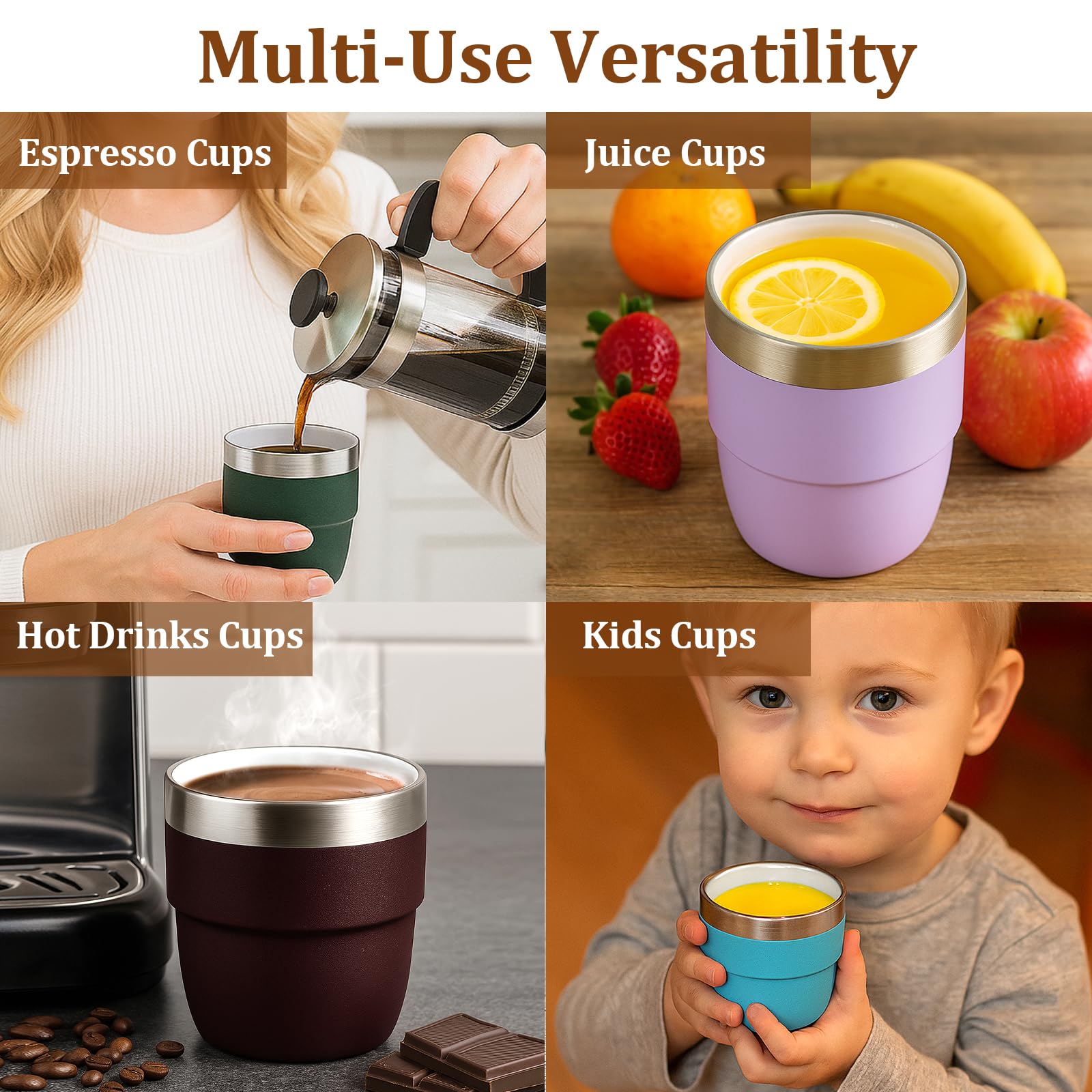 Diseño elegante de Zenbo espresso para degustaciones en casa.