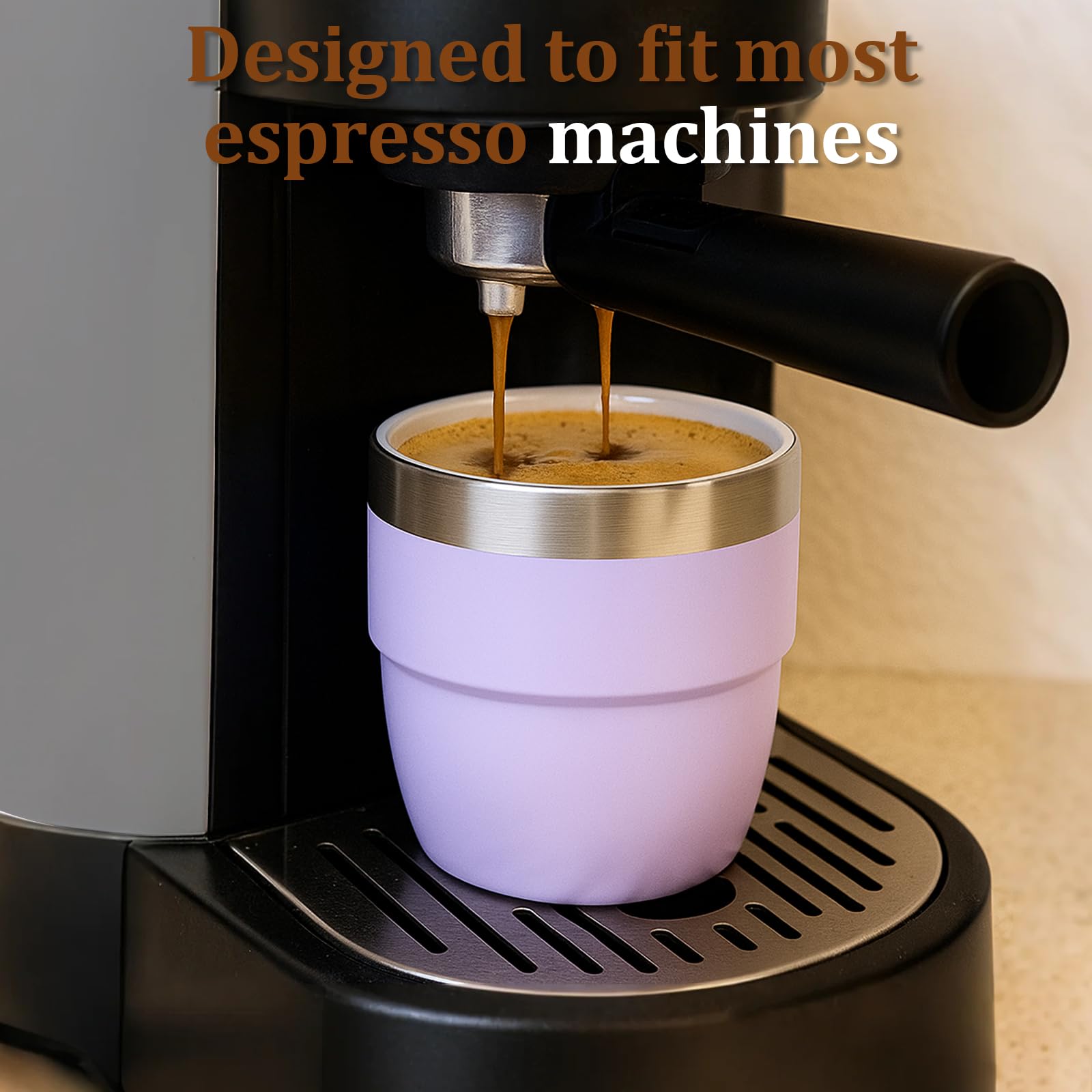 Zenbo tazas expreso 4oz doble pared aislante: mantiene caliente
