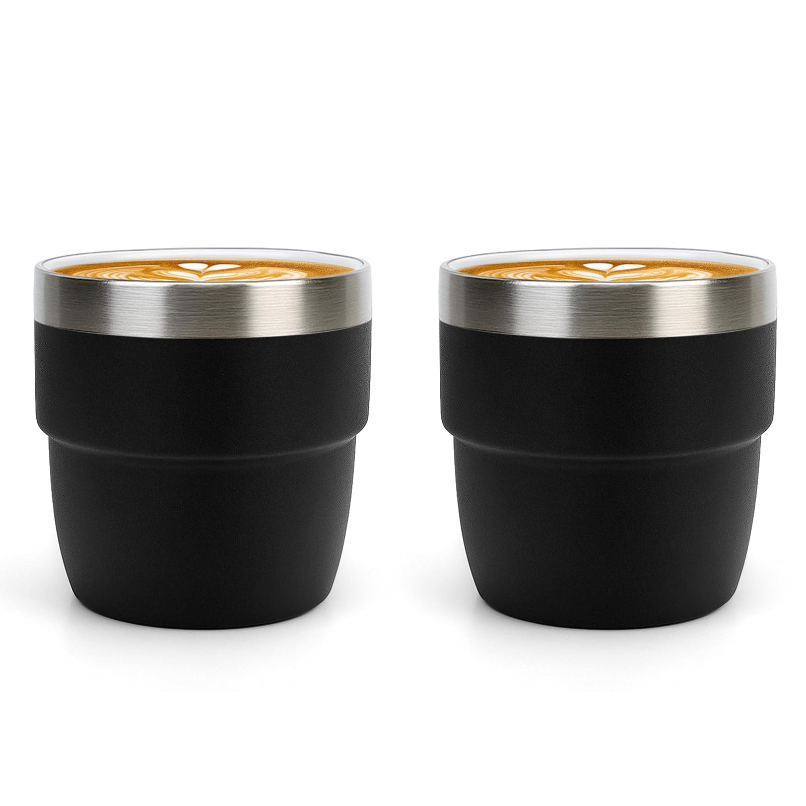 Zenbo tazas expreso 4oz interior cerámico: sabor puro sin metal