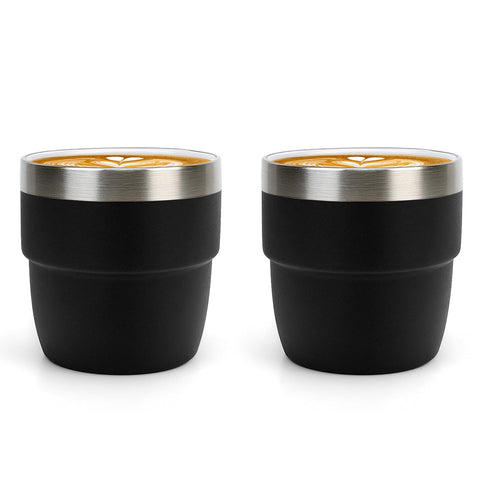 Zenbo tazas expreso 4oz interior cerámico: sabor puro sin metal