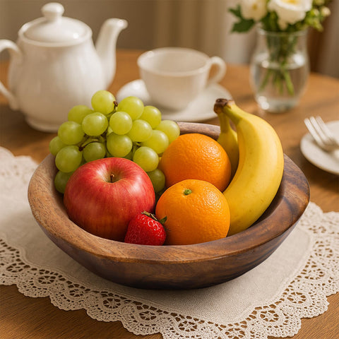 Bandeja ZENFUN para servir frutas en reuniones.