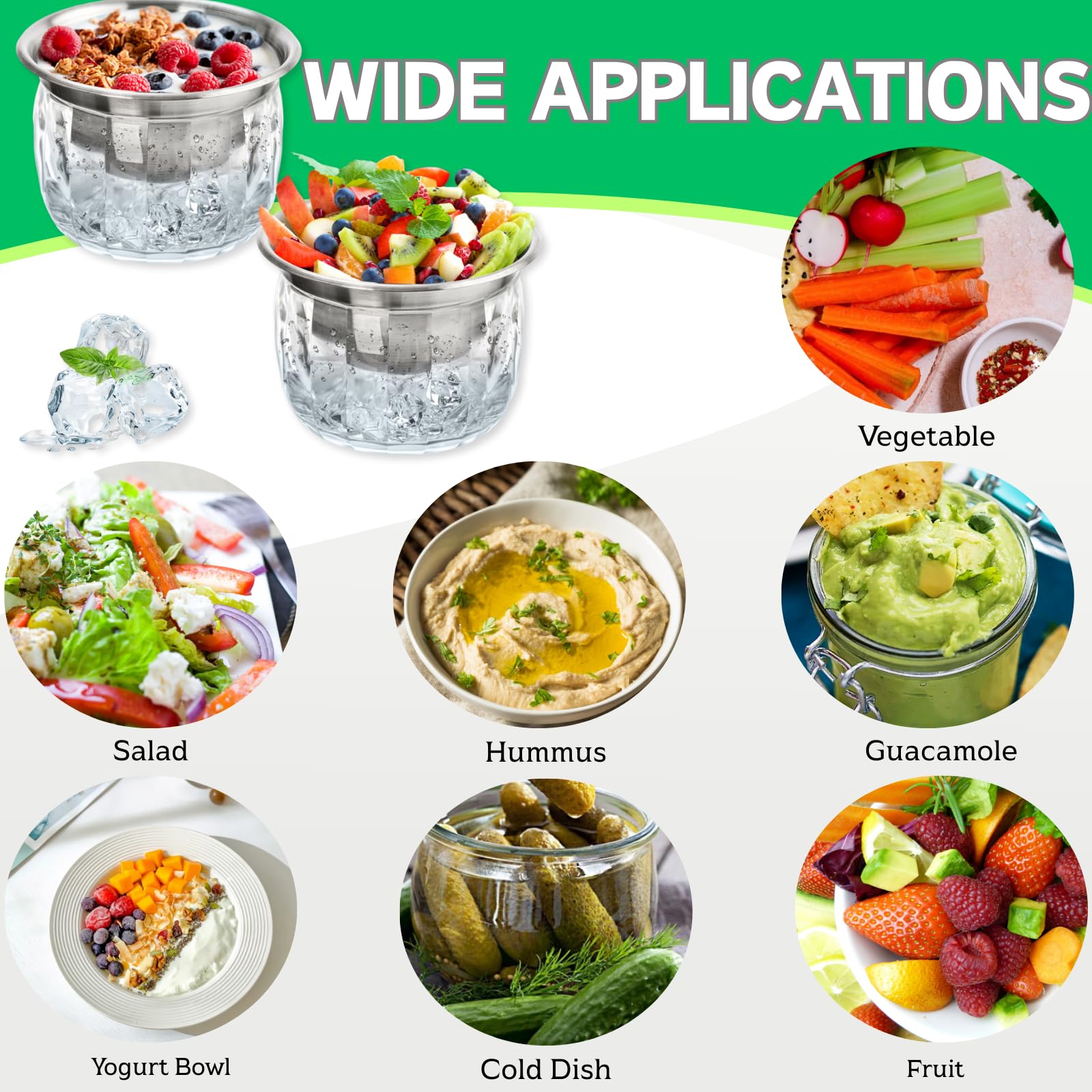 ZENFUN: capa de hielo transparente que conserva aderezos y salsas en frío