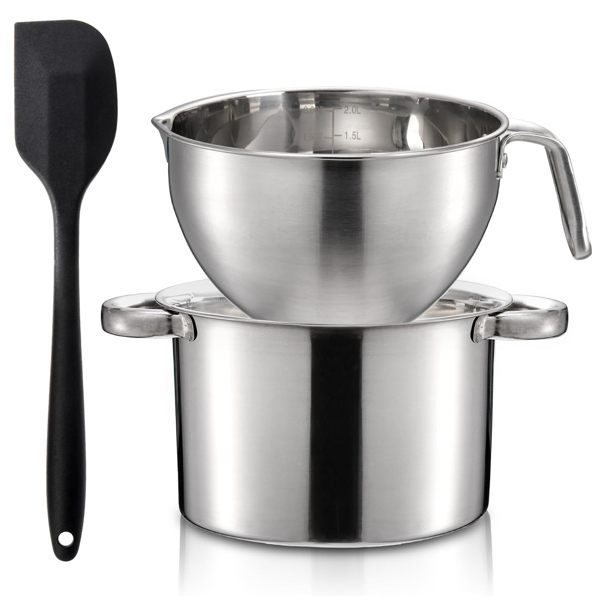 ZENFUN olla doble baño María para derretir chocolate y otros ingredientes.