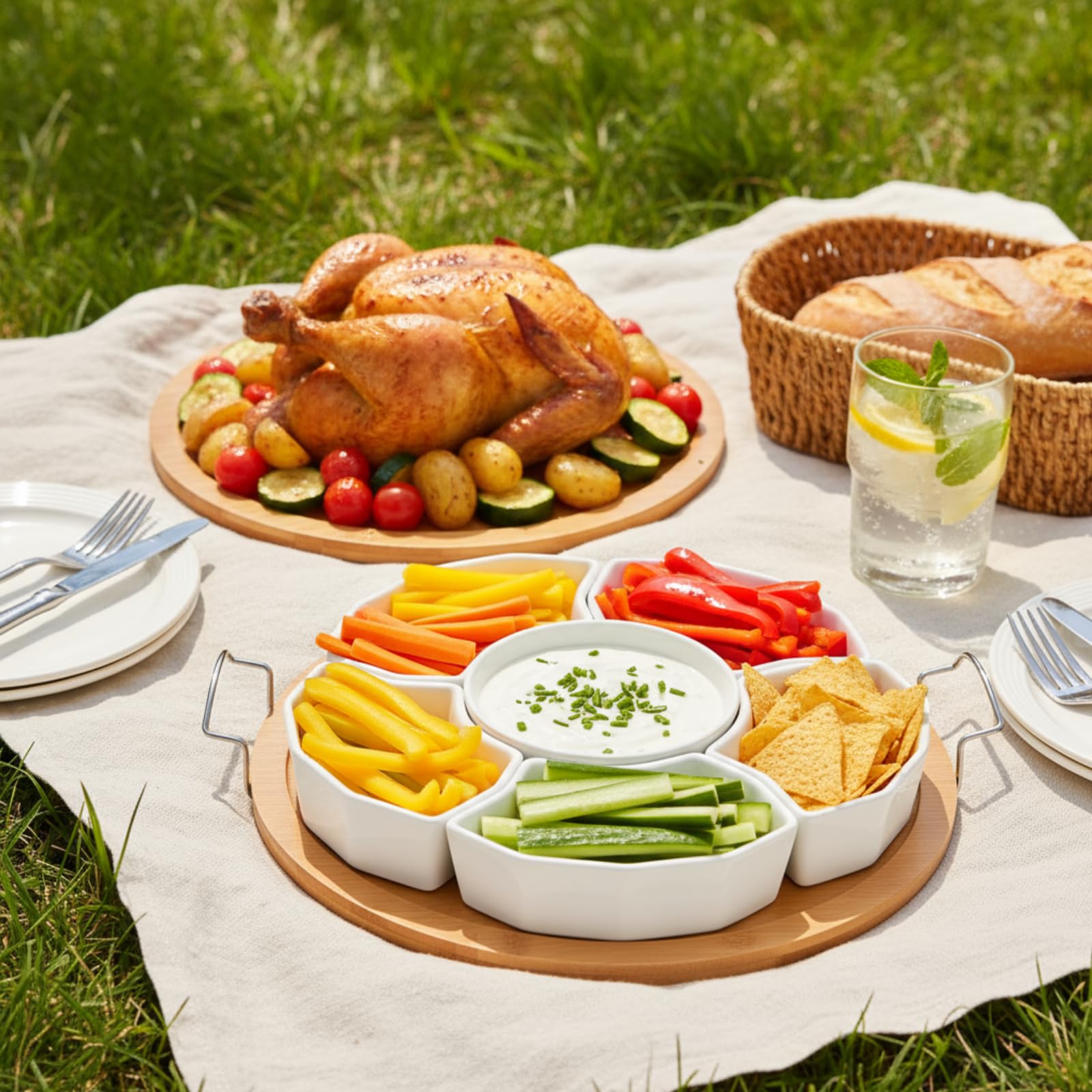 ZENFUN presentación elegante para frutas y postres.