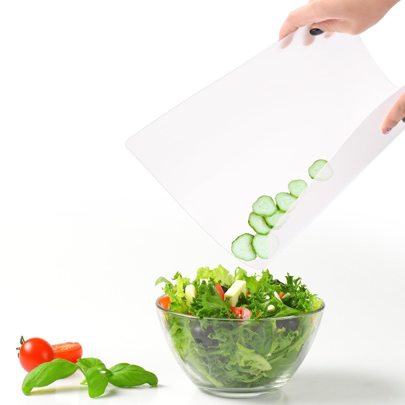 ZENFUN tablas de corte plástico resistentes y anti manchas para verduras y frutas.