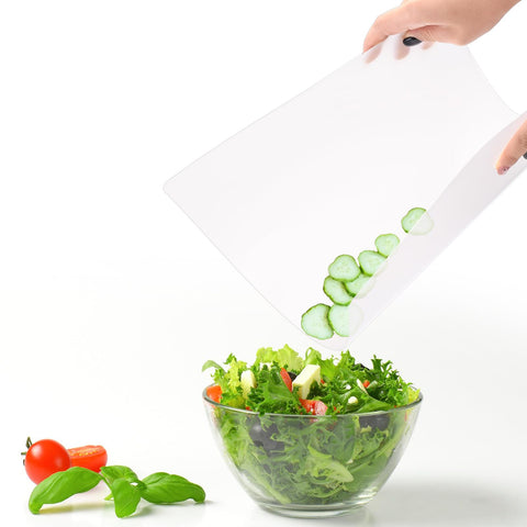 ZENFUN tablas de corte plástico resistentes y anti manchas para verduras y frutas.