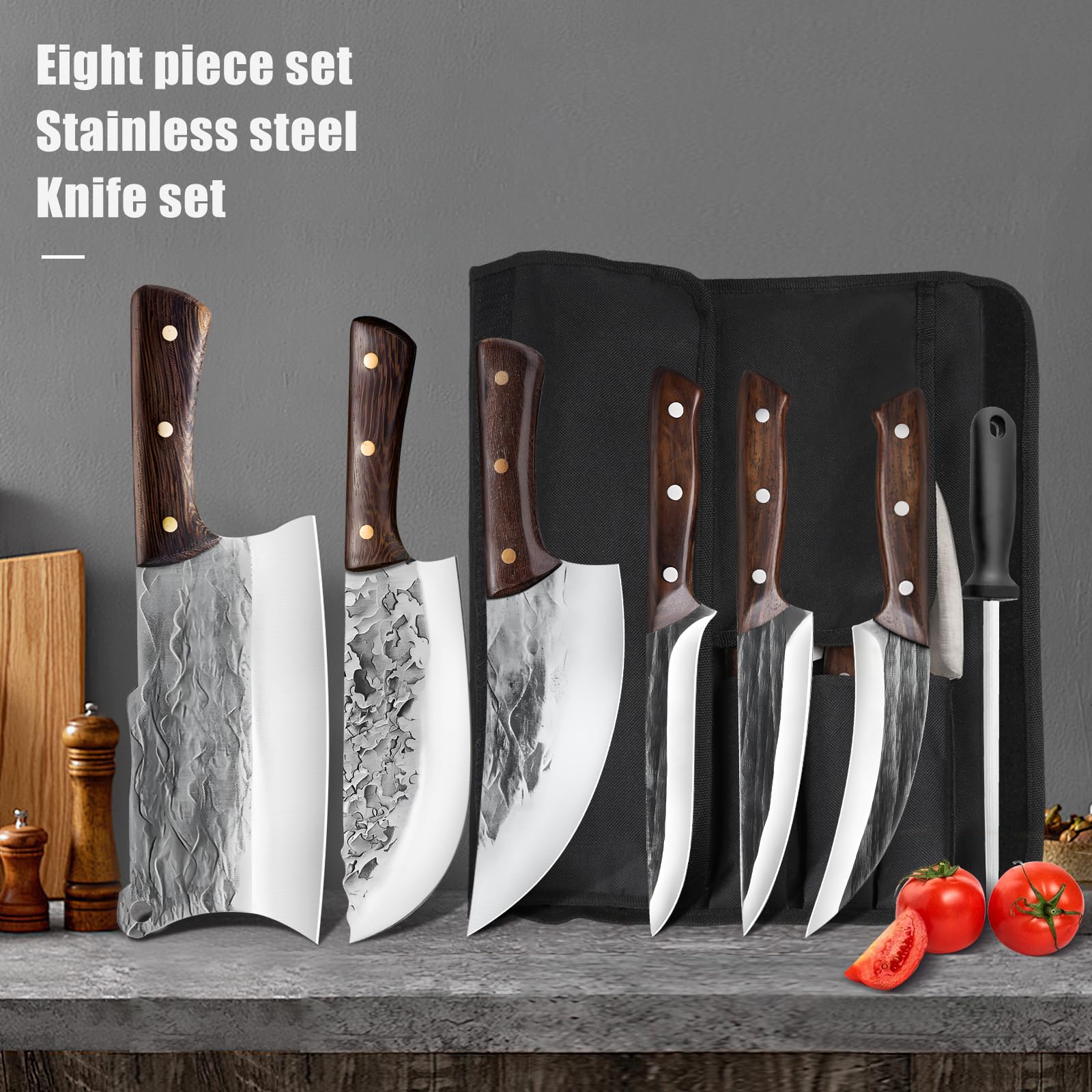 Cuchillo gancho ZENG de 10-43 pulgadas para despiece preciso.