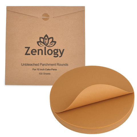 Zenlogy aros de pergamino 12 pulgadas: antiadherente y resistente al calor para moldes.