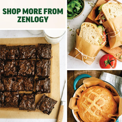 Zenlogy empaque ecoamigable, compra responsable para tu cocina.