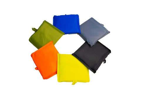 Zenloria bolsa amarilla plegable, fácil de localizar en mercados