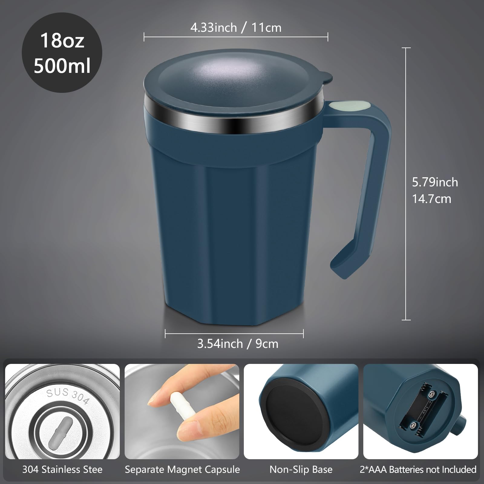 Capacidad de 500 ml ZenRui para bebidas generosas