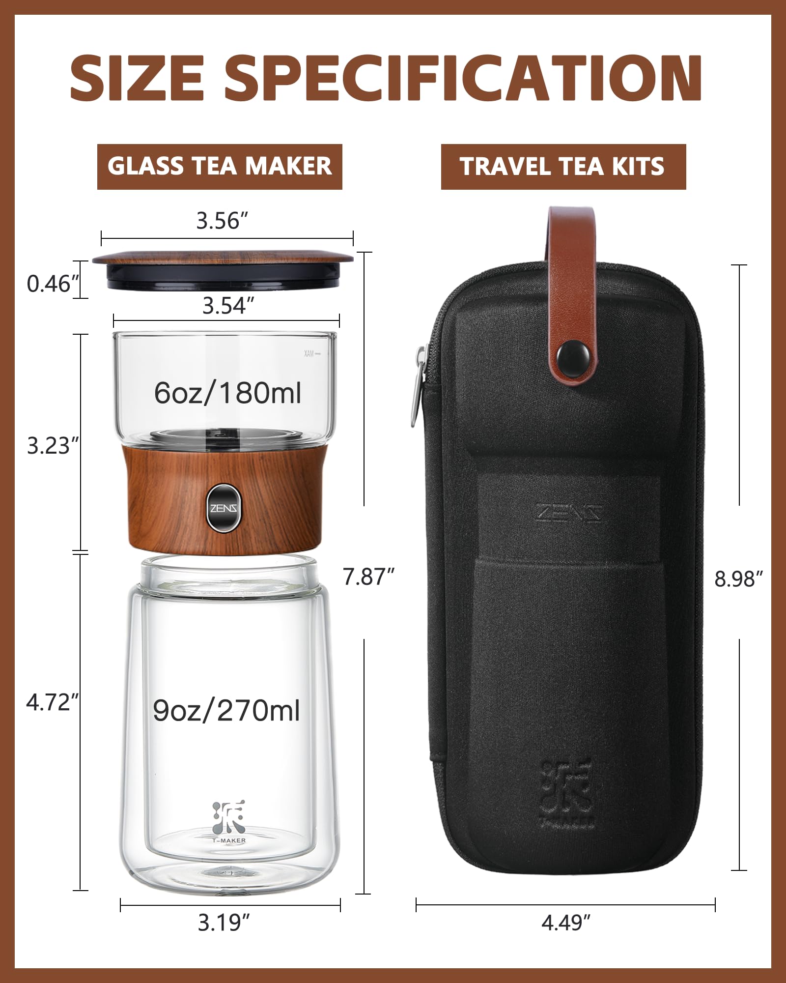 Vidrio de borosilicato de ZENS resistente al calor y manchas.